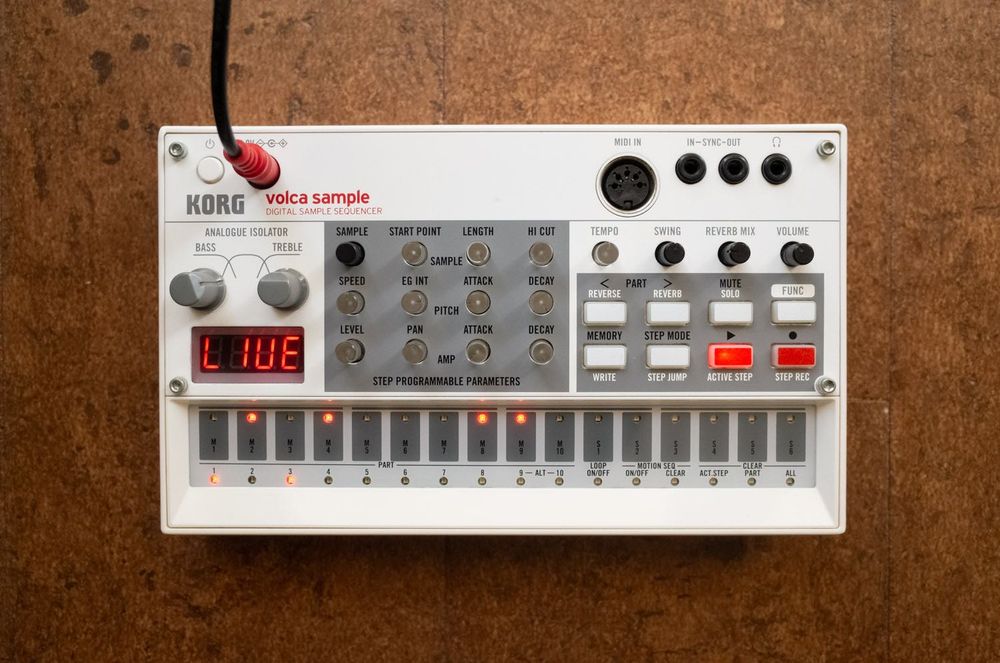 Korg Volca Sample, ótimas condições, reprodutor de samples, groovebox