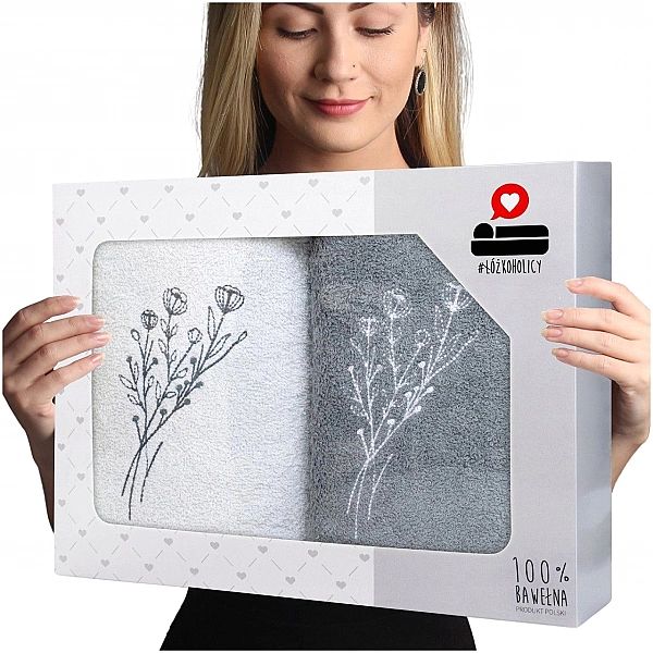 Komplet Ręczników Prezent Frotte 2szt 70x140 Luba zestaw