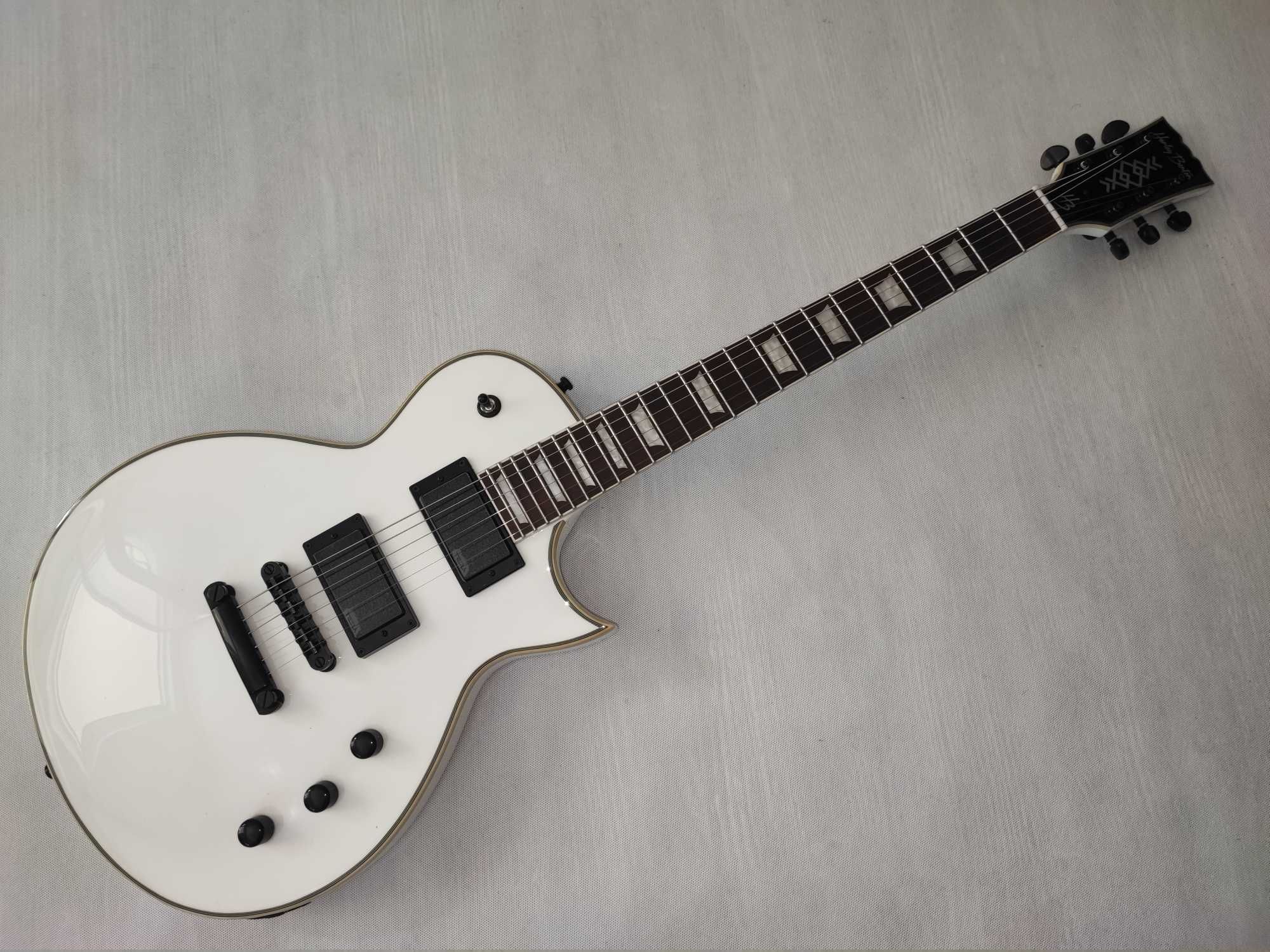 Harley Benton SC-CUSTOM III ACTIVE WH gitara Les Paul - ustawiona!