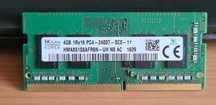 Sprzedam pamięć SK HYNIX SODIMM DDR4 4GB PC4 2400T 100% sprawne