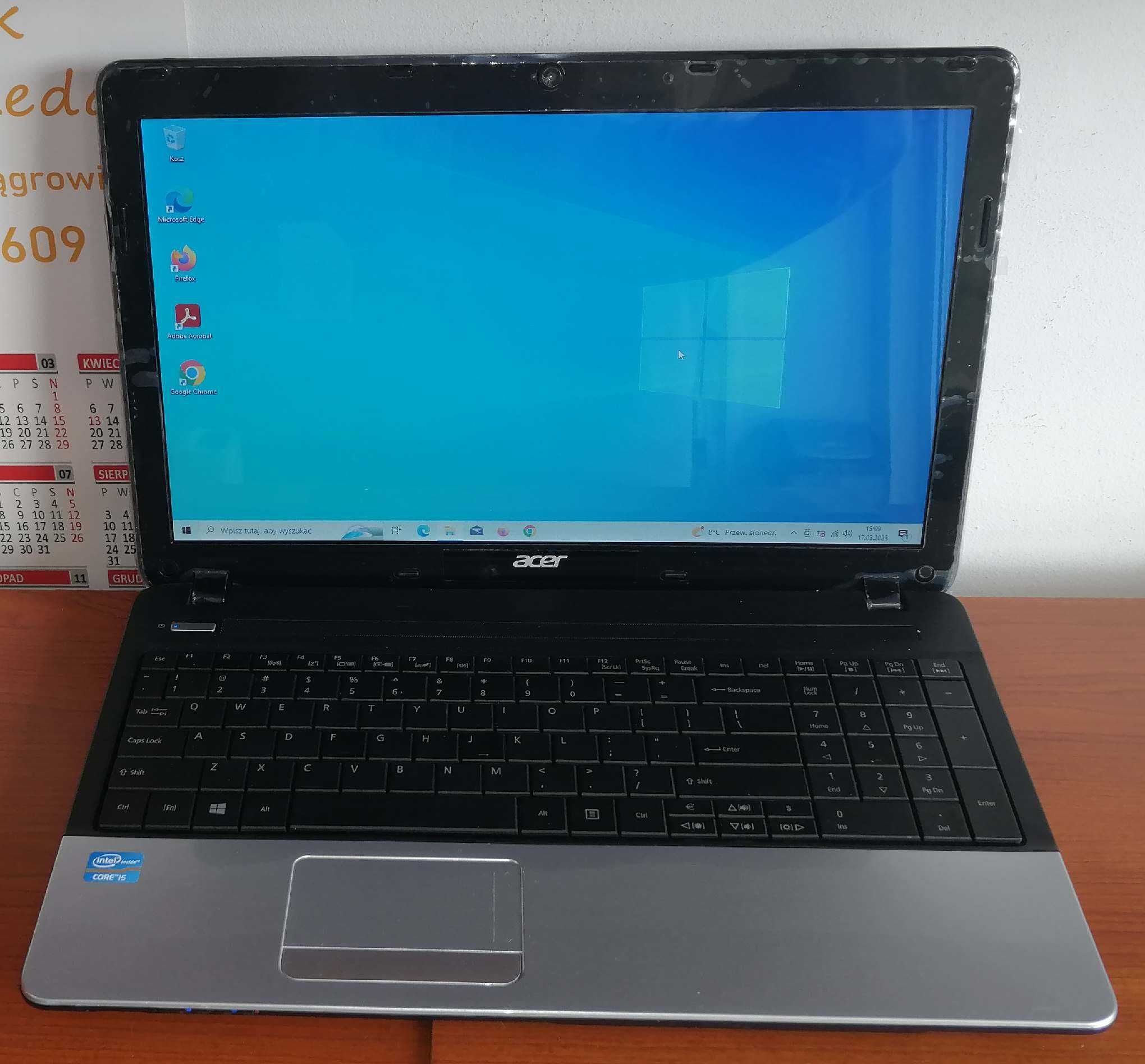 Laptop jak NOWY Acer Aspire  i5 2,60-3,20GHz 8GB SSD 256 15,6 GW-12m