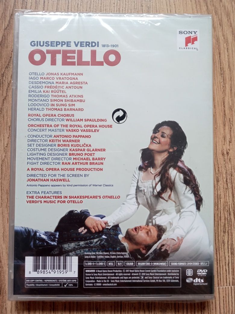 Verdi Otello DVD nowa w folii