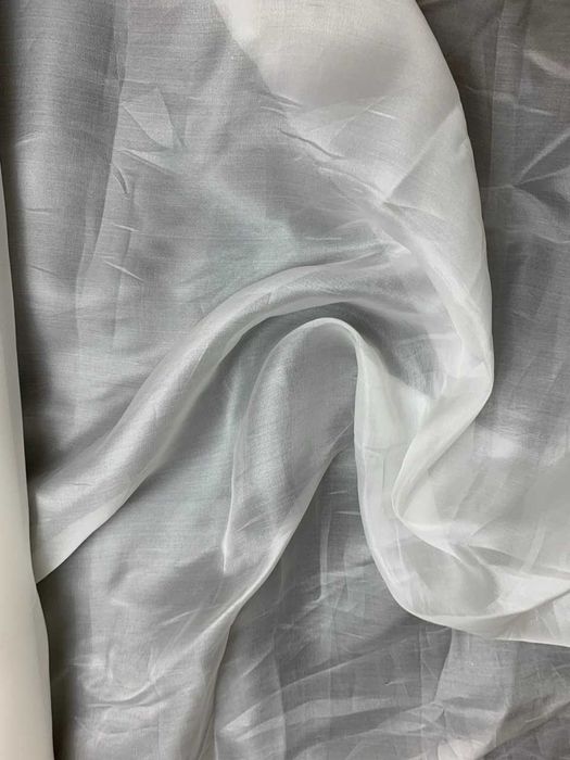 Biały Woal 7.3m Mokry Efekt Na Firany Zasłony Subtelna tkanina tanio
