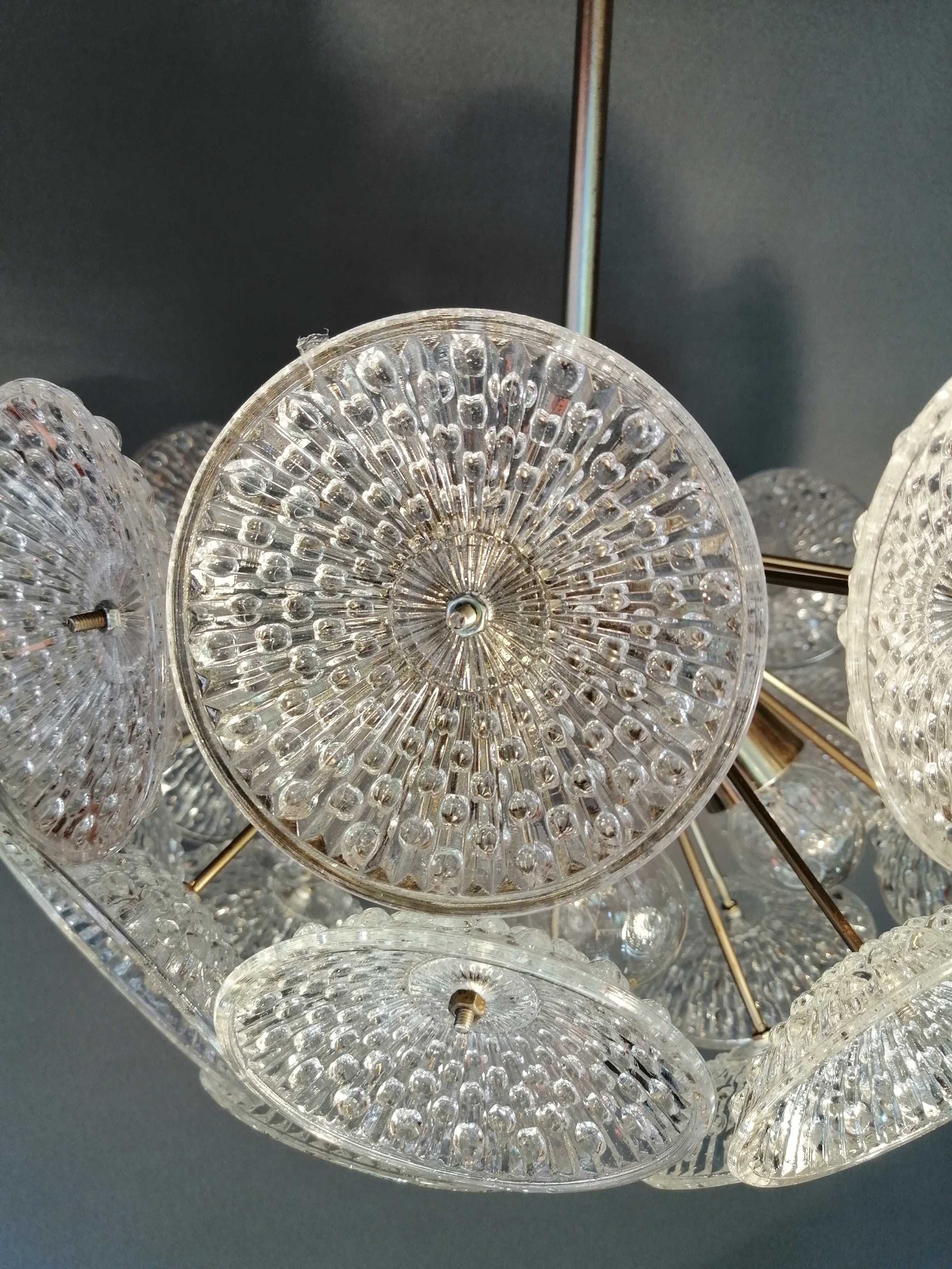 Żyrandol kryształowy Sputnik Vintage