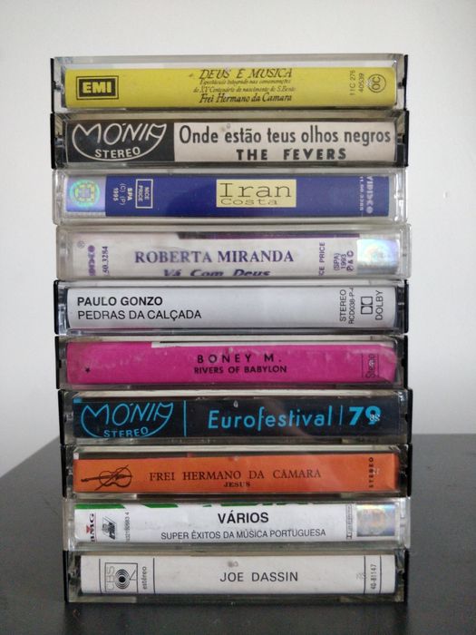 Cassetes música Joe Dassin, The Fevers, Paulo Gonzo, Ana Malhoa
