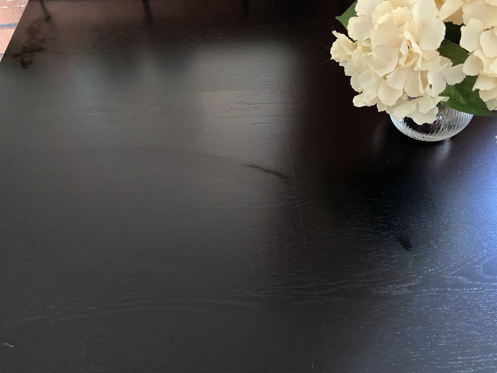 Stół czarny rozkladany ikea ingatorp