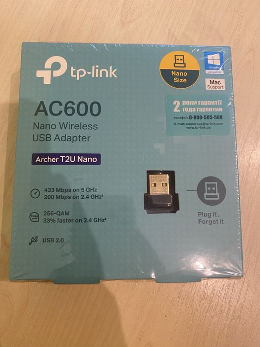 wi-fi адаптер для пк tp-link ac600