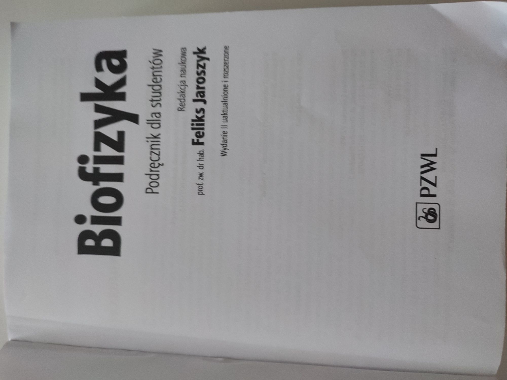 Książka Biofizyka