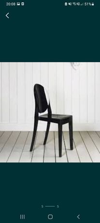 Krzesla nowe plastikowe czarne