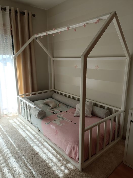 Cama casa Montessori c/colchão