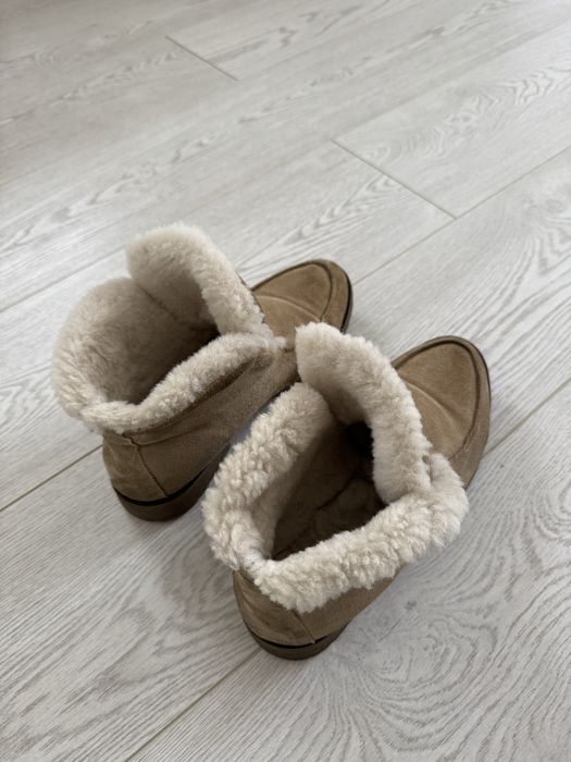 Зимові черевички з натуральної замші