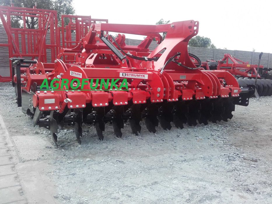 Agregat Uprawowy Talerzowy hydropak 3,0m TIGER STRUMYK wał rura/struna