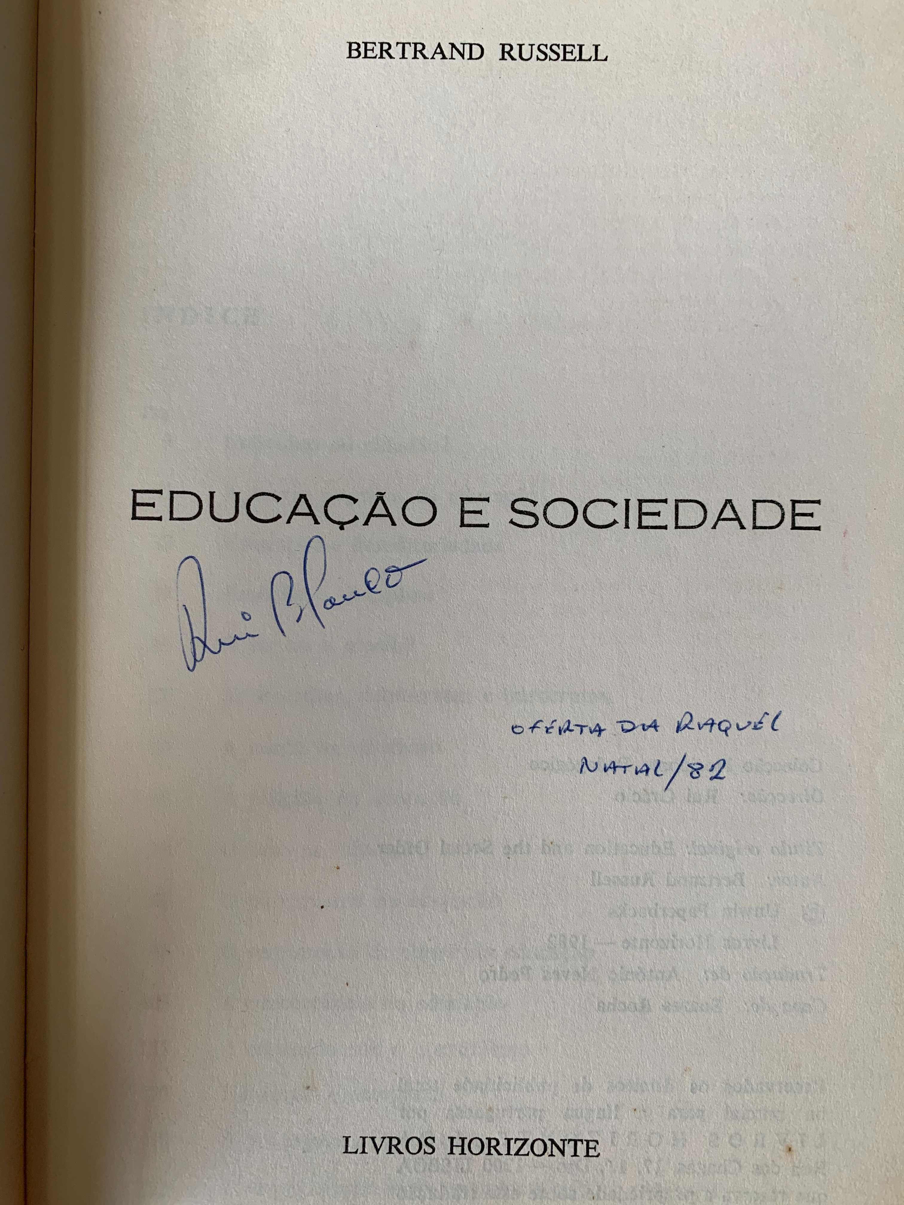 Educação e Sociedade, de Bertrand Russell