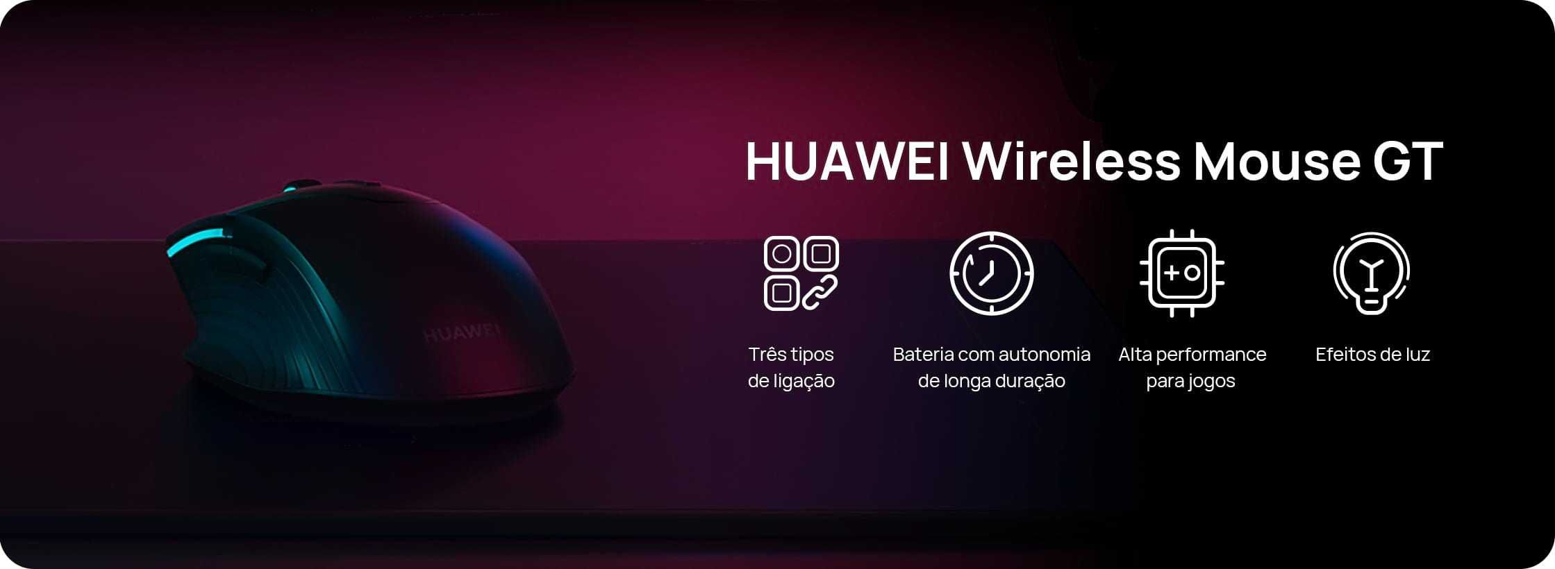 HUAWEI Rato Wireless Mouse GT Preto [SELADO]