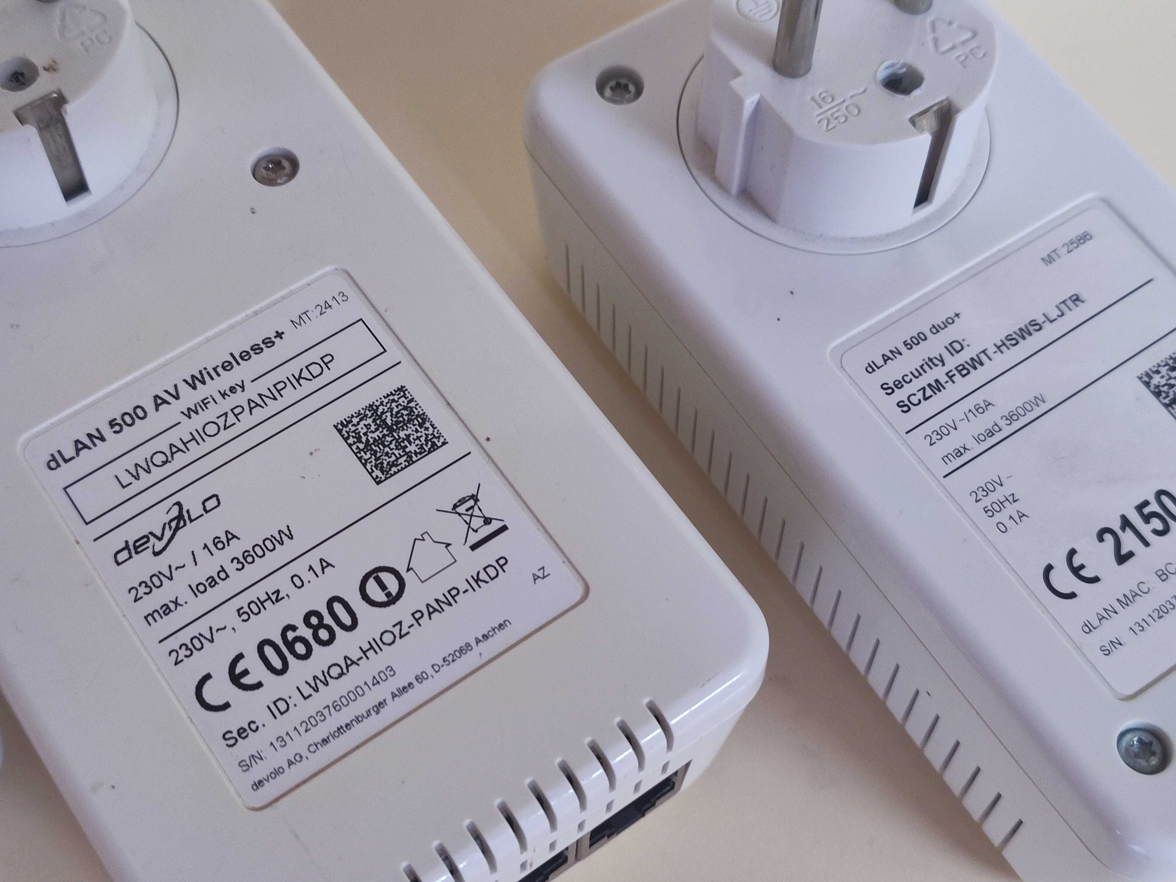 2x Devolo AV500 Wi-Fi Adaptadores CPL Powerline