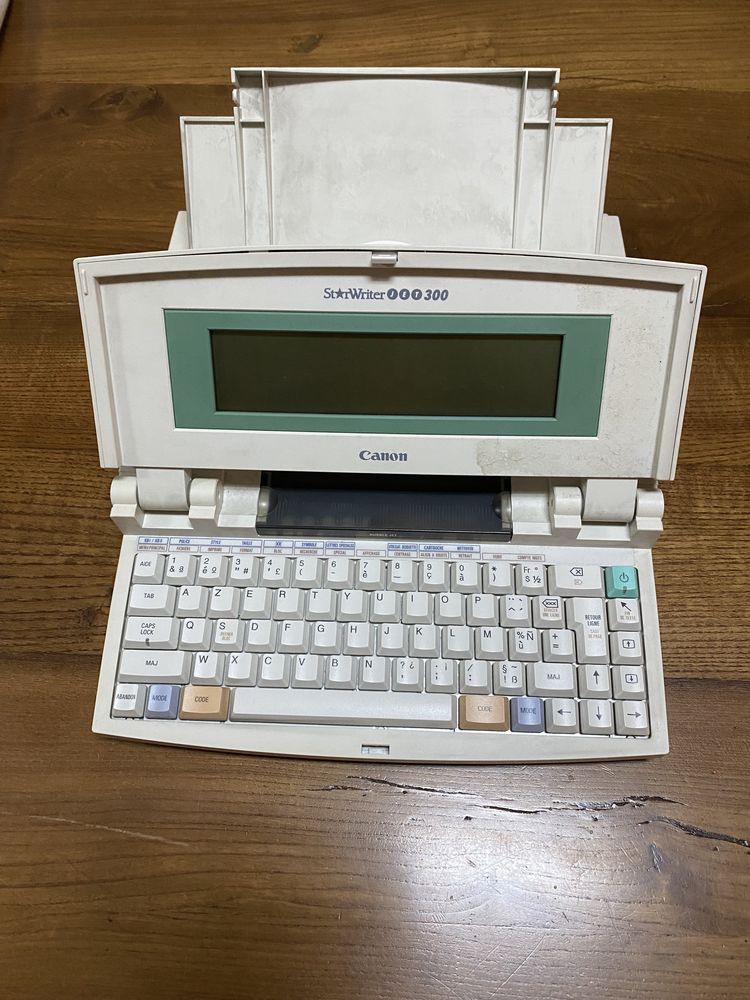 máquina de escrever/impressora eletrónica Canon starwriter jet 300