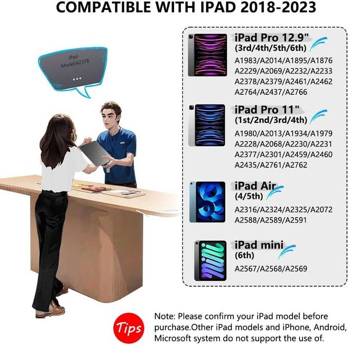 CAMPEXON rysik 2gen iPad Air 4/5 Mini 6 Pro 11/12.9 magnetyczny