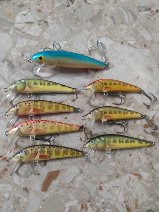 Wobler woblery Salmo minnow 5,6,7 stare wersje