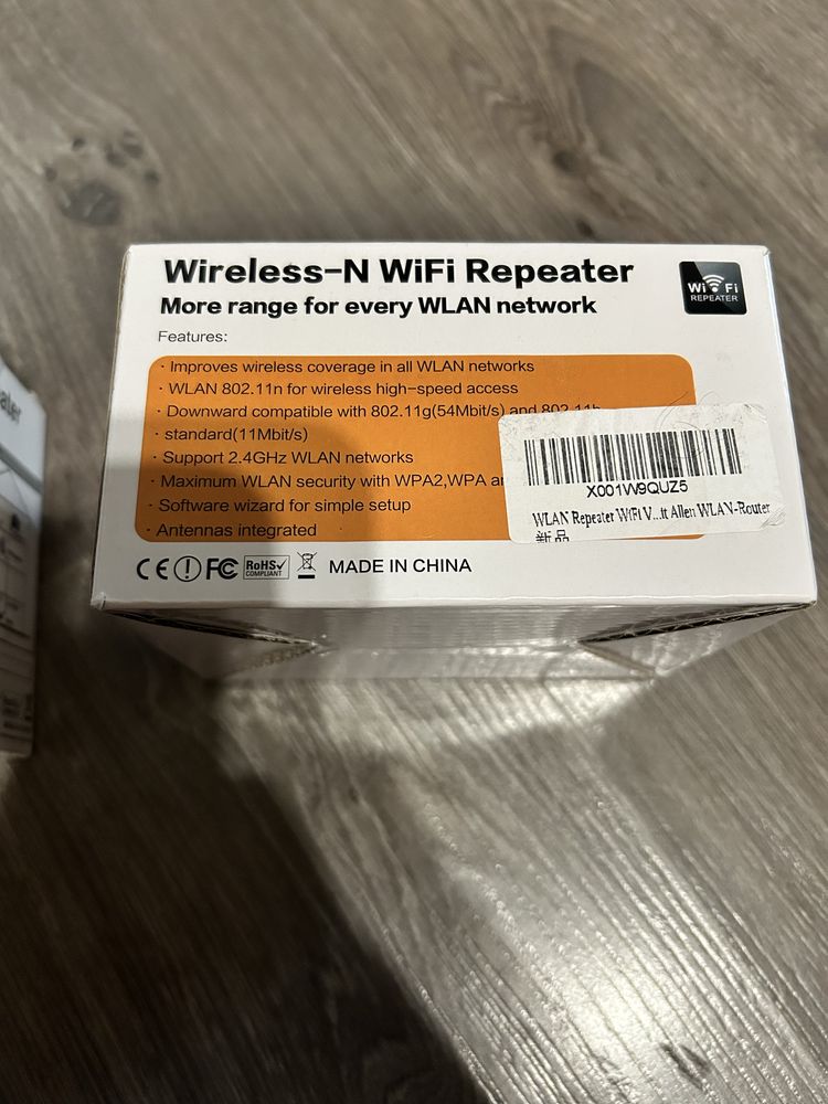 Підсилювач Wi-fi (репітер) до 300Mbs/2.4G