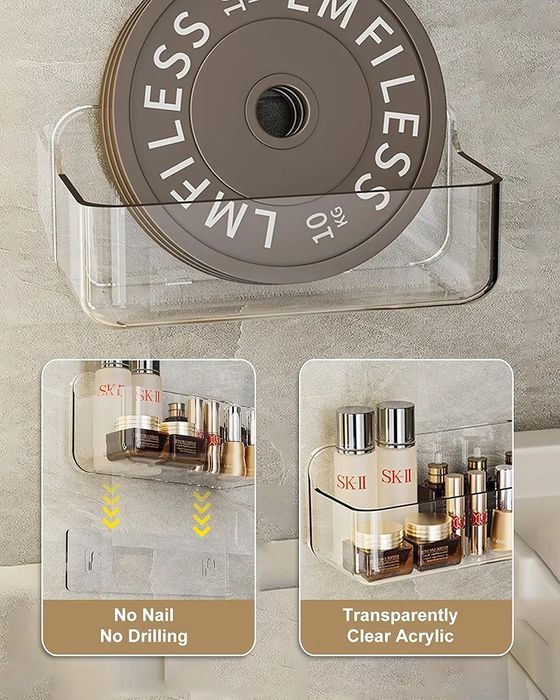 WeshyiGo 5-pak półki do łazienki