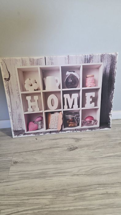 Obraz Canvas na ścianę Home Napis