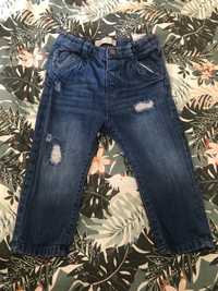 Spodnie jeansowe Zara r.92