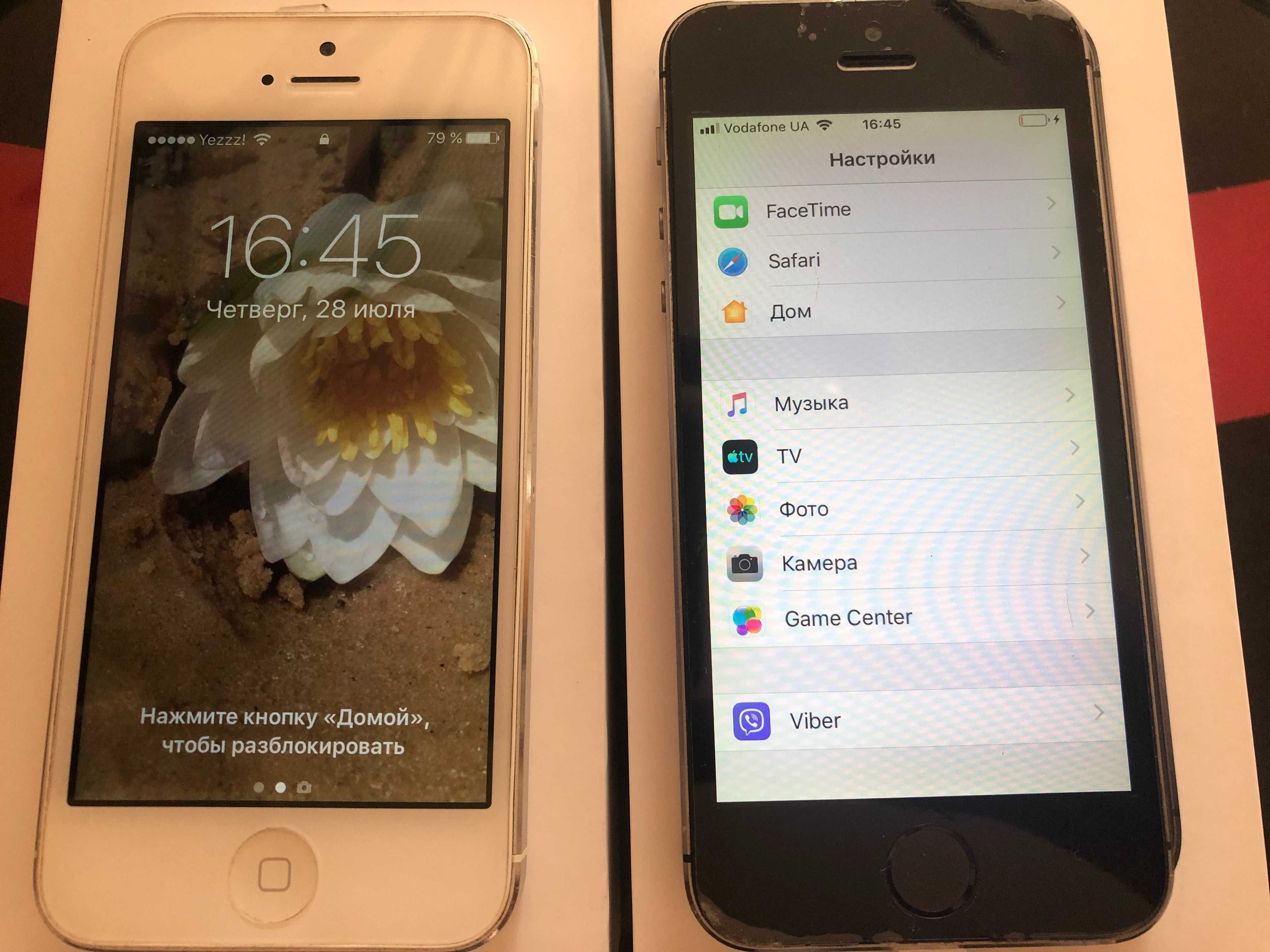 Apple iPhone 5 16GB White, 5s 16GB SpaceGrey