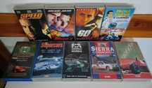Varios VHS sobre automobilismo guerra etc