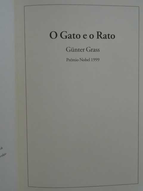 O Gato e o Rato de Günter Grass