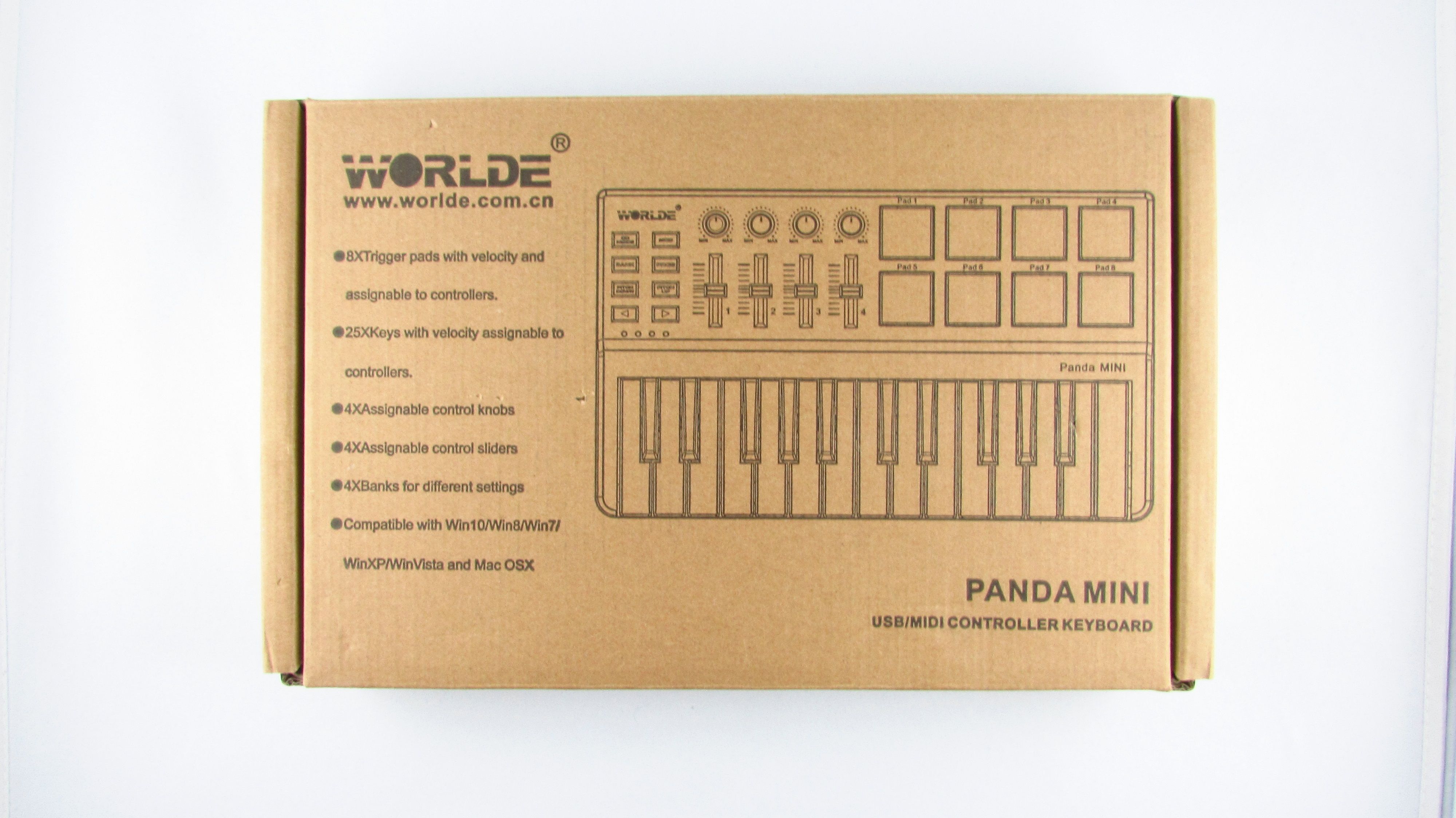 WORLDE Panda Mini Keyboard Mini 25-klawiszowa klawiatura USB MIDI