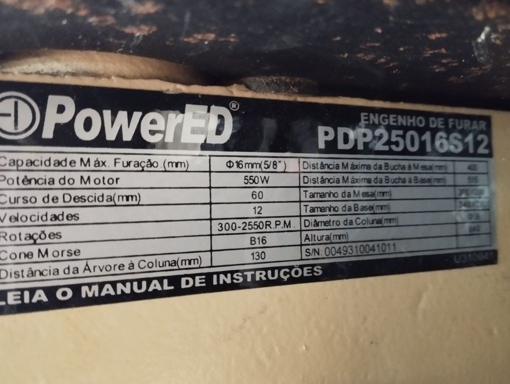 Máquina de furar de coluna