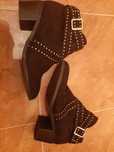 Nowe botki buty na obcasie czarne rozmiar 38