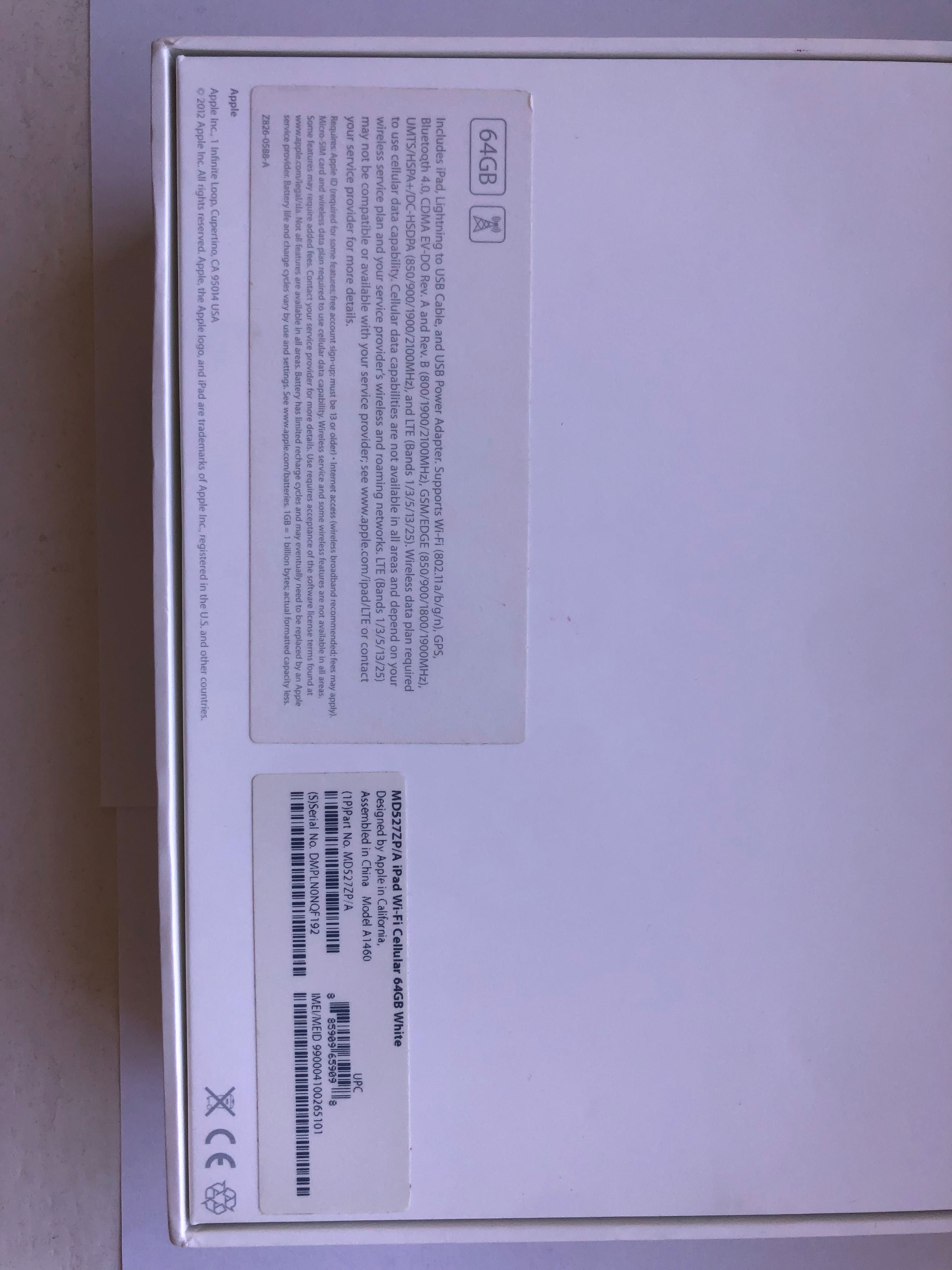 iPad 4 Wi-Fi Cellular 64GB White