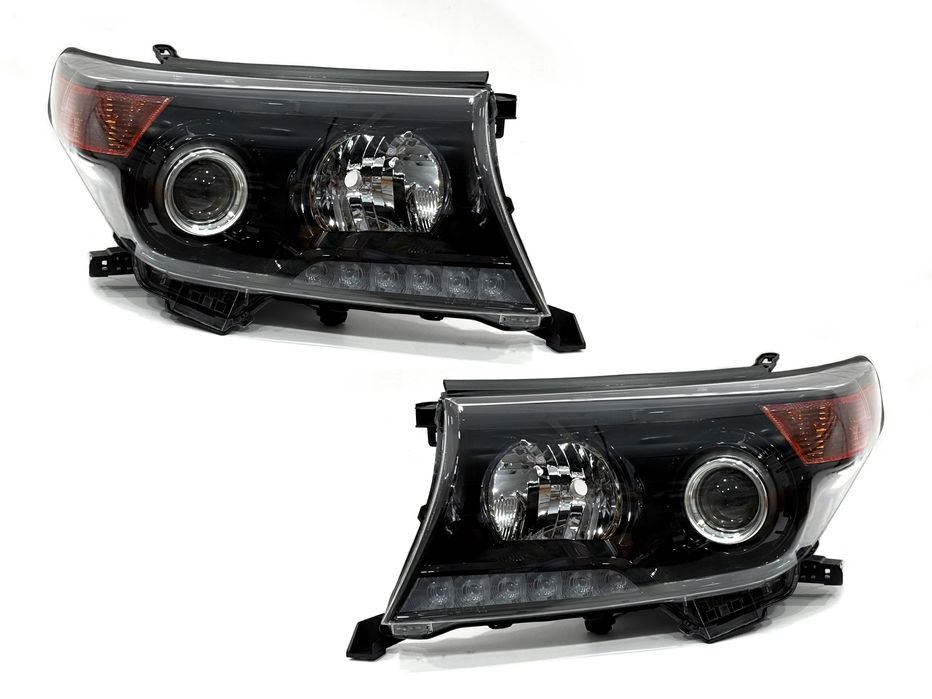 Фари Toyota Land Cruiser 200 2007- 2015 BROWNSTONE темні рестайлінг
