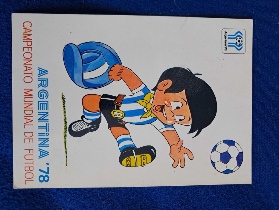 Pocztówka i naklejki Mundial Argentyna 78