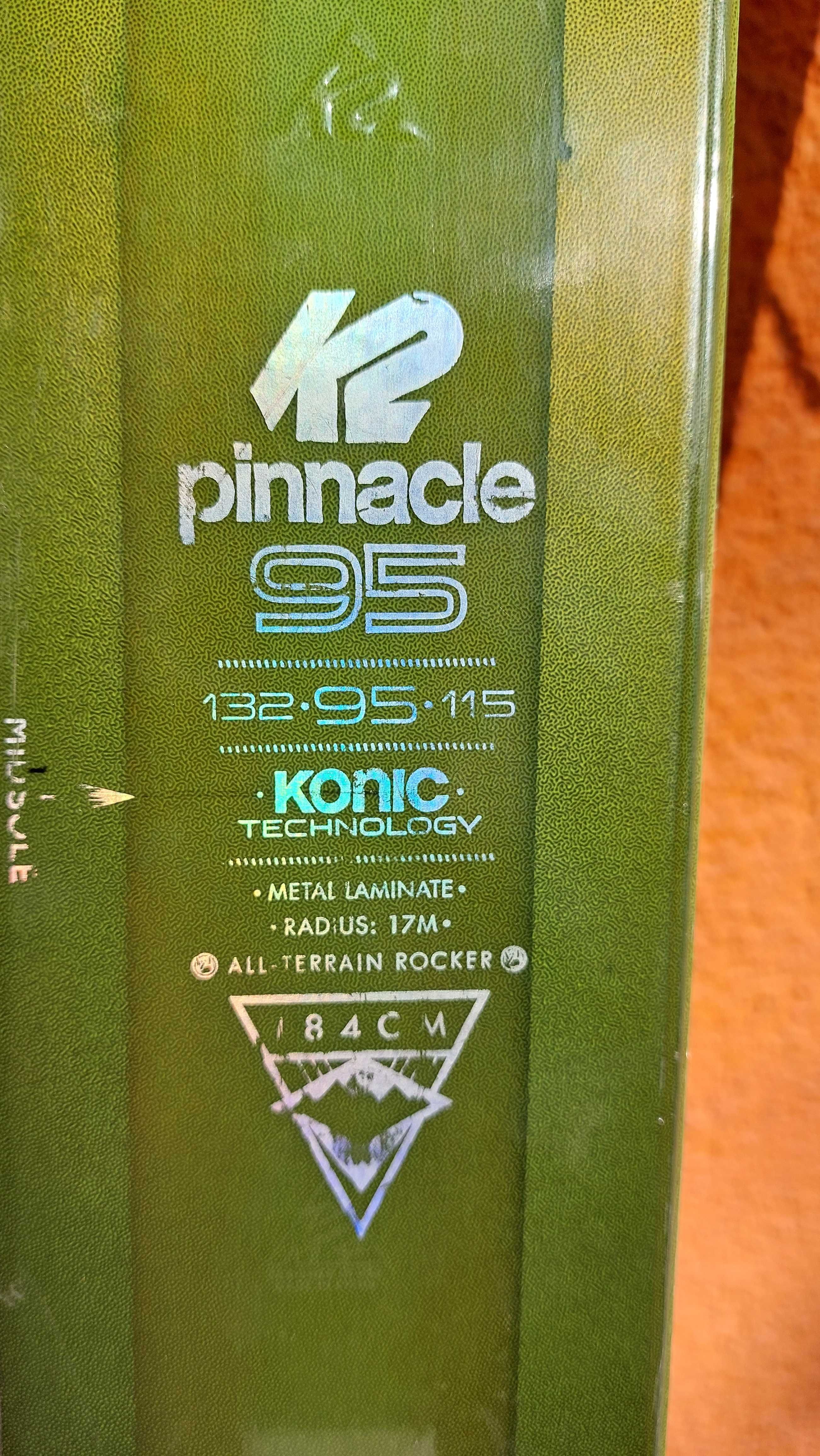 Skitury K2 Pinnacle, 184 cm, 95 pod butem