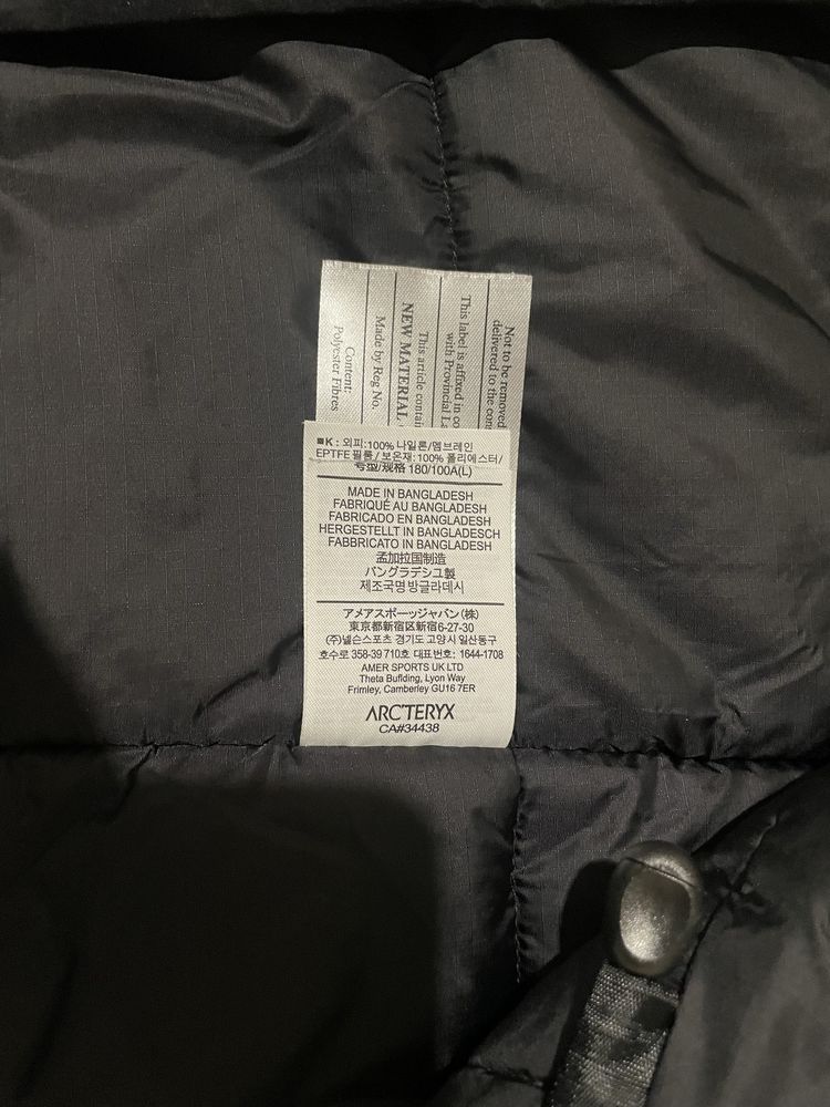 Куртка Arcteryx LEAF cold wx hoody LT Black gen 2.1 Gore Tex