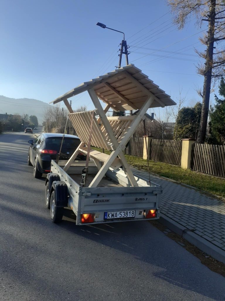 Paśnik leśny, karmnik dla saren, drewniany