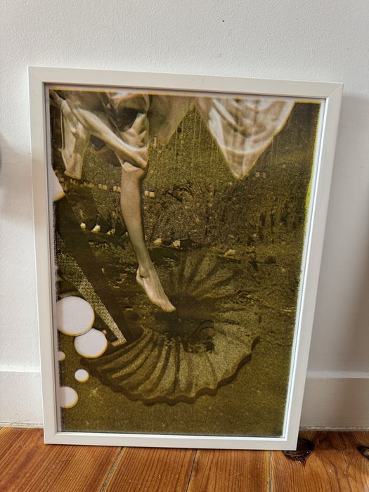 Conjunto de 4 risografias artísticas emolduradas