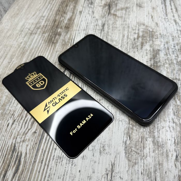 Стекло 6D ESD OG на Samsung A24/ A25/ A15 Легко клеится. Скло