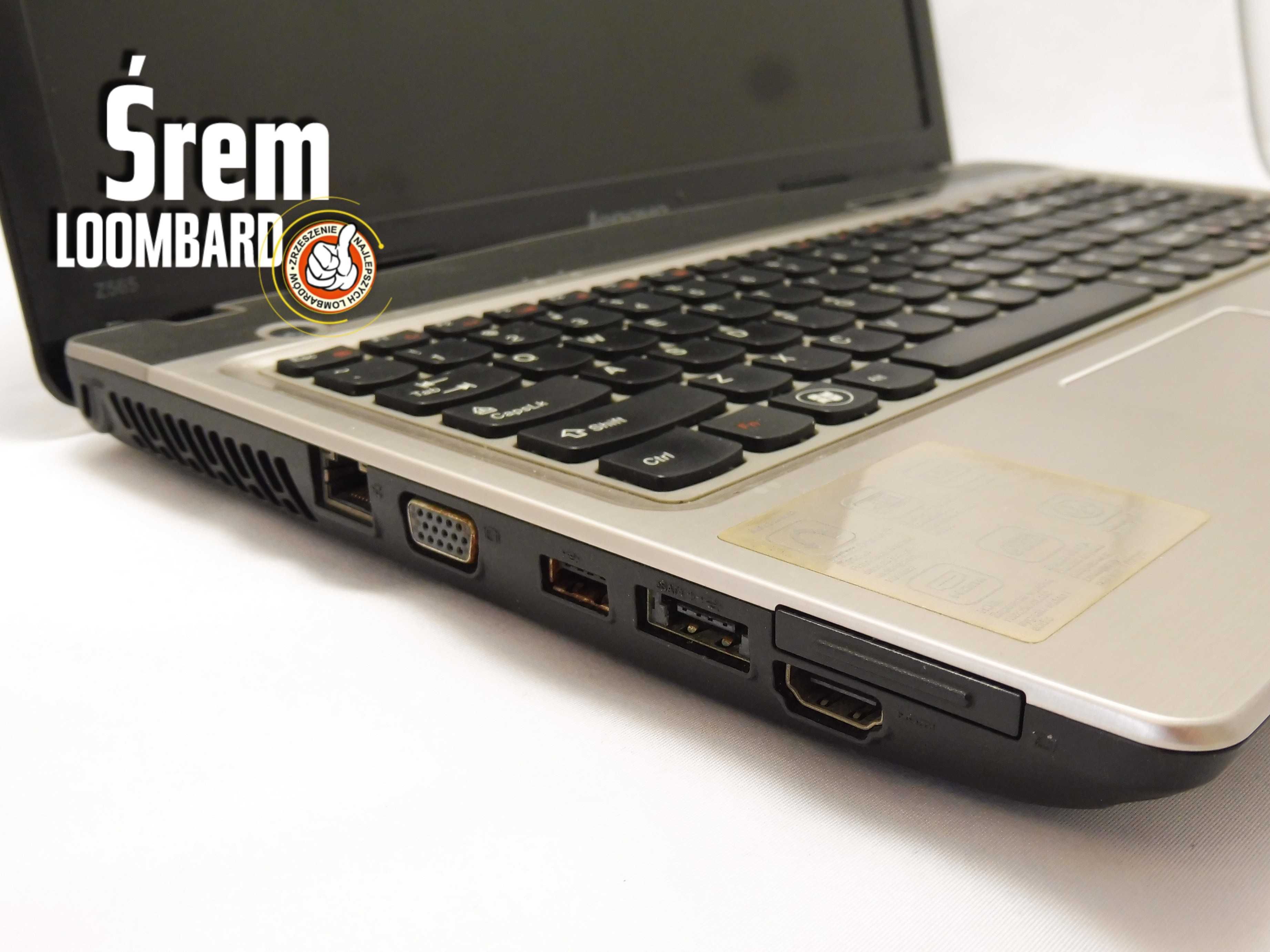 Laptop Lenovo Z565, Amd Turion II P520, 6gb/300gb, win 10, ład