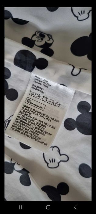 Kamizelka ciepła bezrękawnik H&M szara 86  Micky Mouse