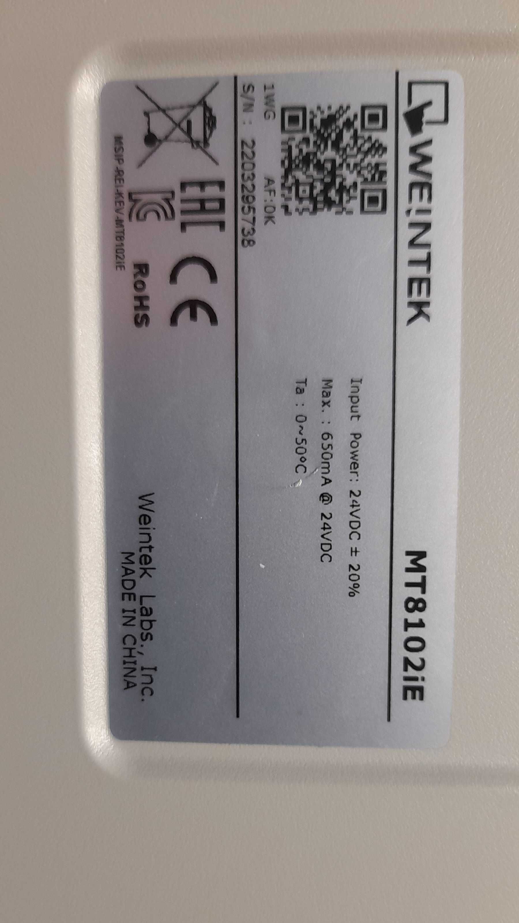 Panel HMI 10" Weintek MT8102iE