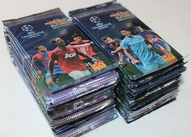 50 Saszetek Champions league 2011/12 paczki panini piłkarskie karty