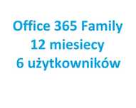 Office 365 family 6 osób 12 miesięcy
