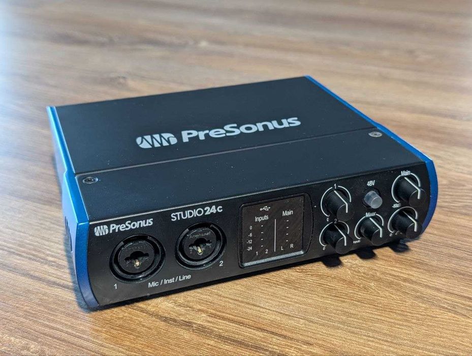 Interfejs audio PreSonus Studio 24-c (stan bardzo dobry)