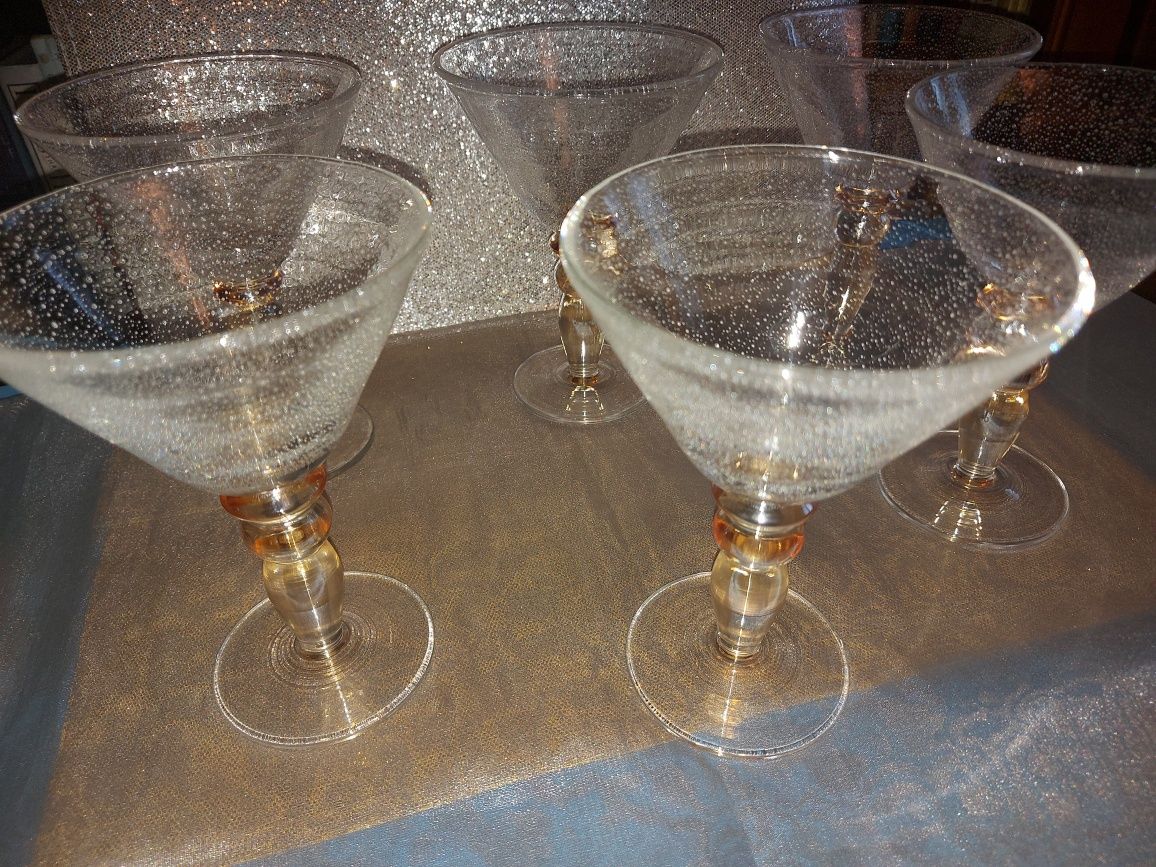 6x kieliszek do martini Tarnów Krosno Group szkło spienione NOWE