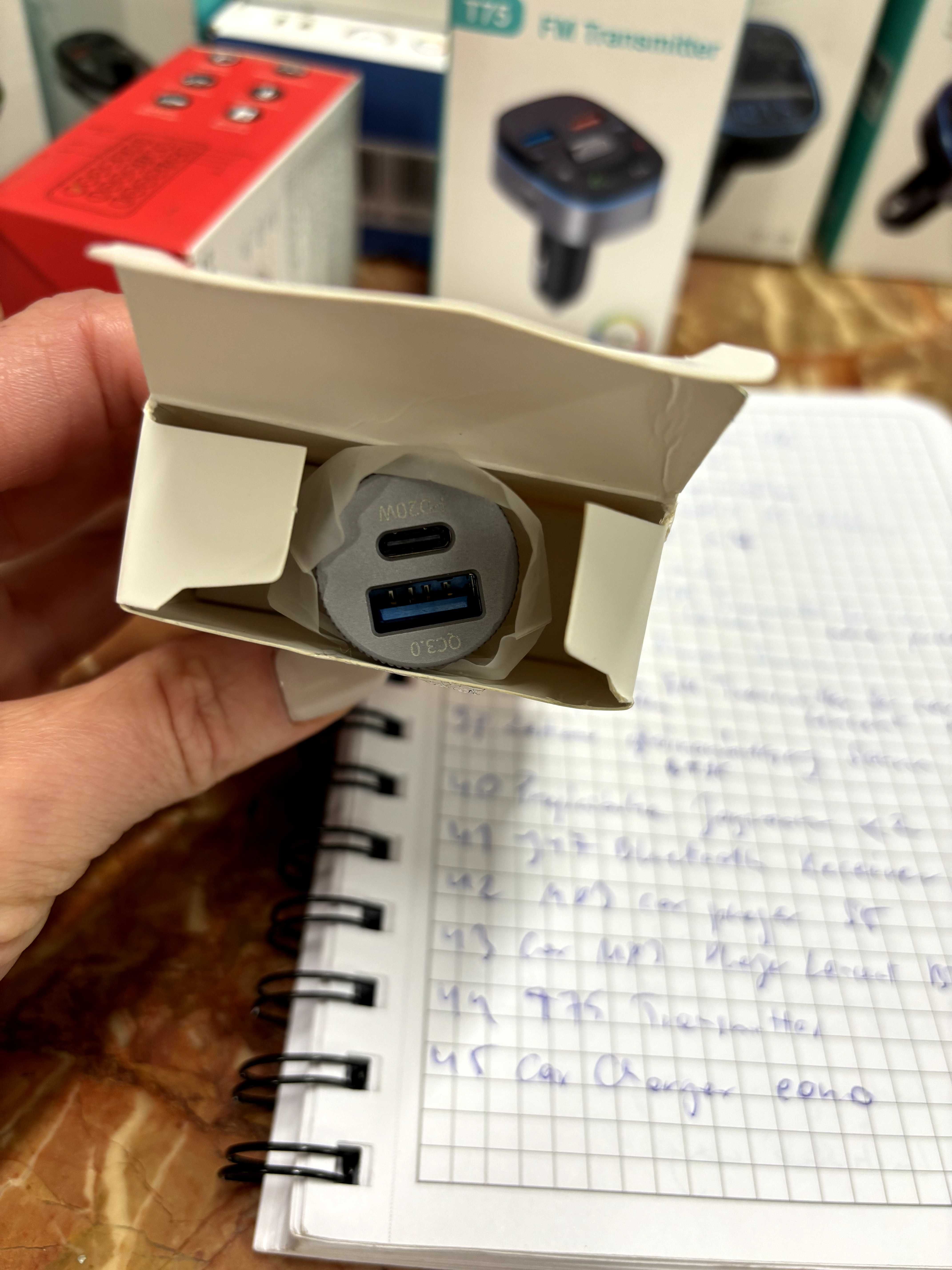 Adapter ładowarka samochodowa do zapalniczki Eono USB USB C