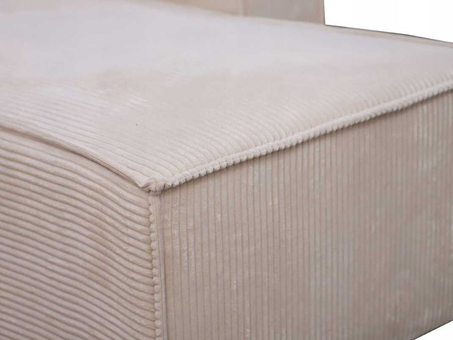 Narożnik Rozkładany Sztruks Rogówka z Funkcją Spania Pościel Kanapa