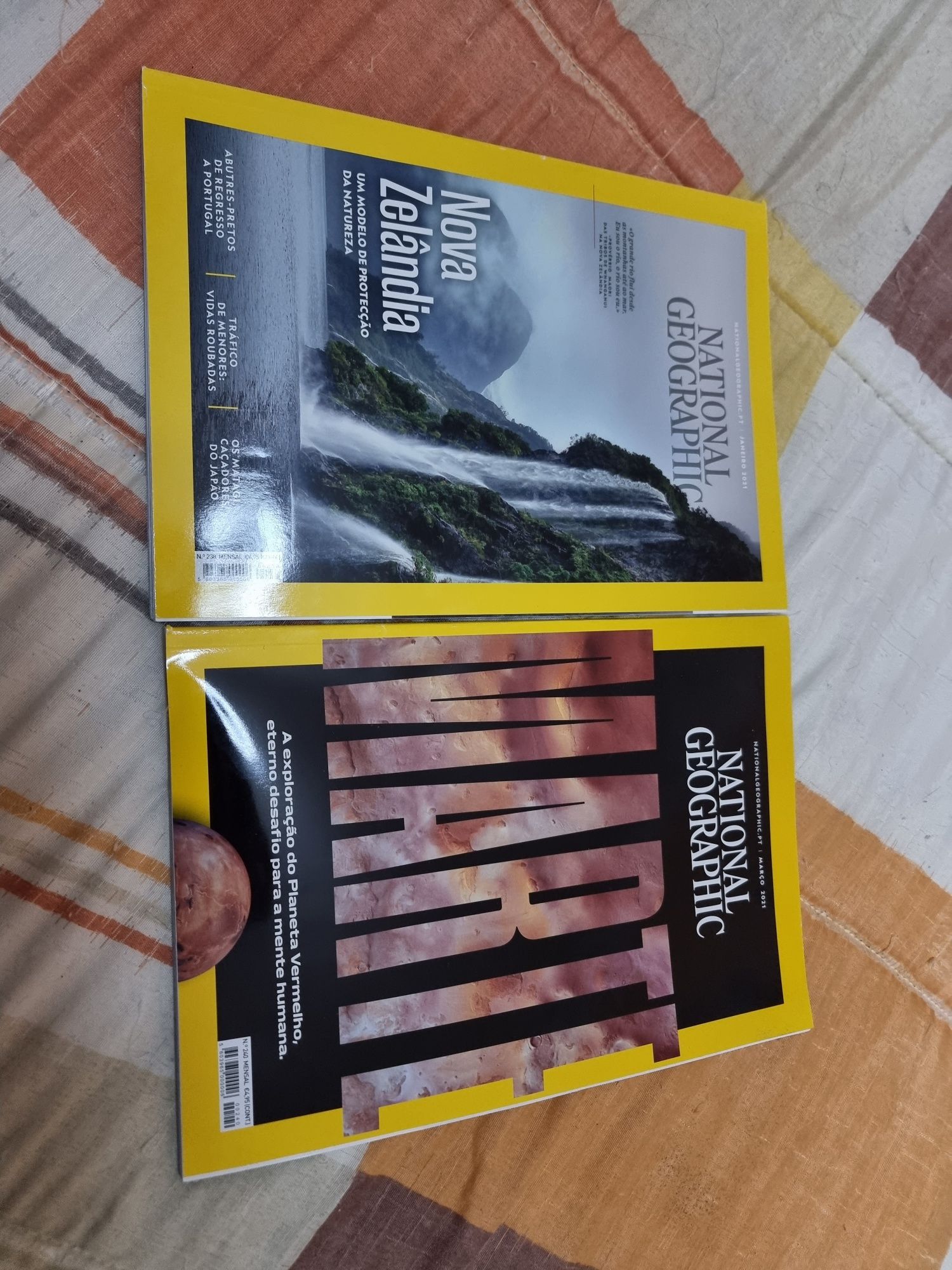 2 revistas National geographic 2021 (janeiro / Março)